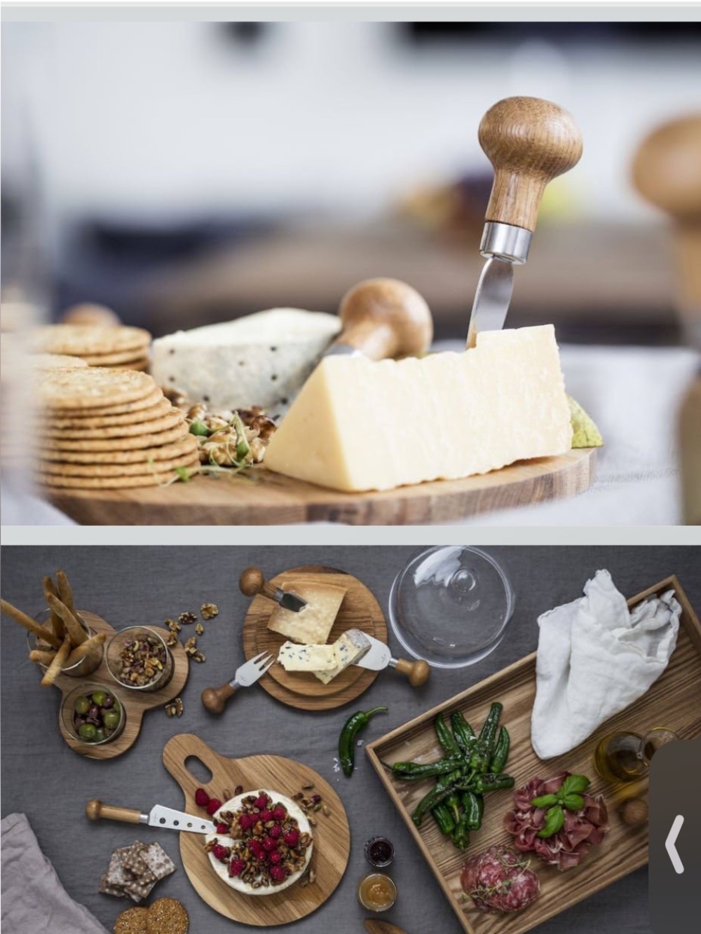 Sagaform Nature 3-piece cheese knife set